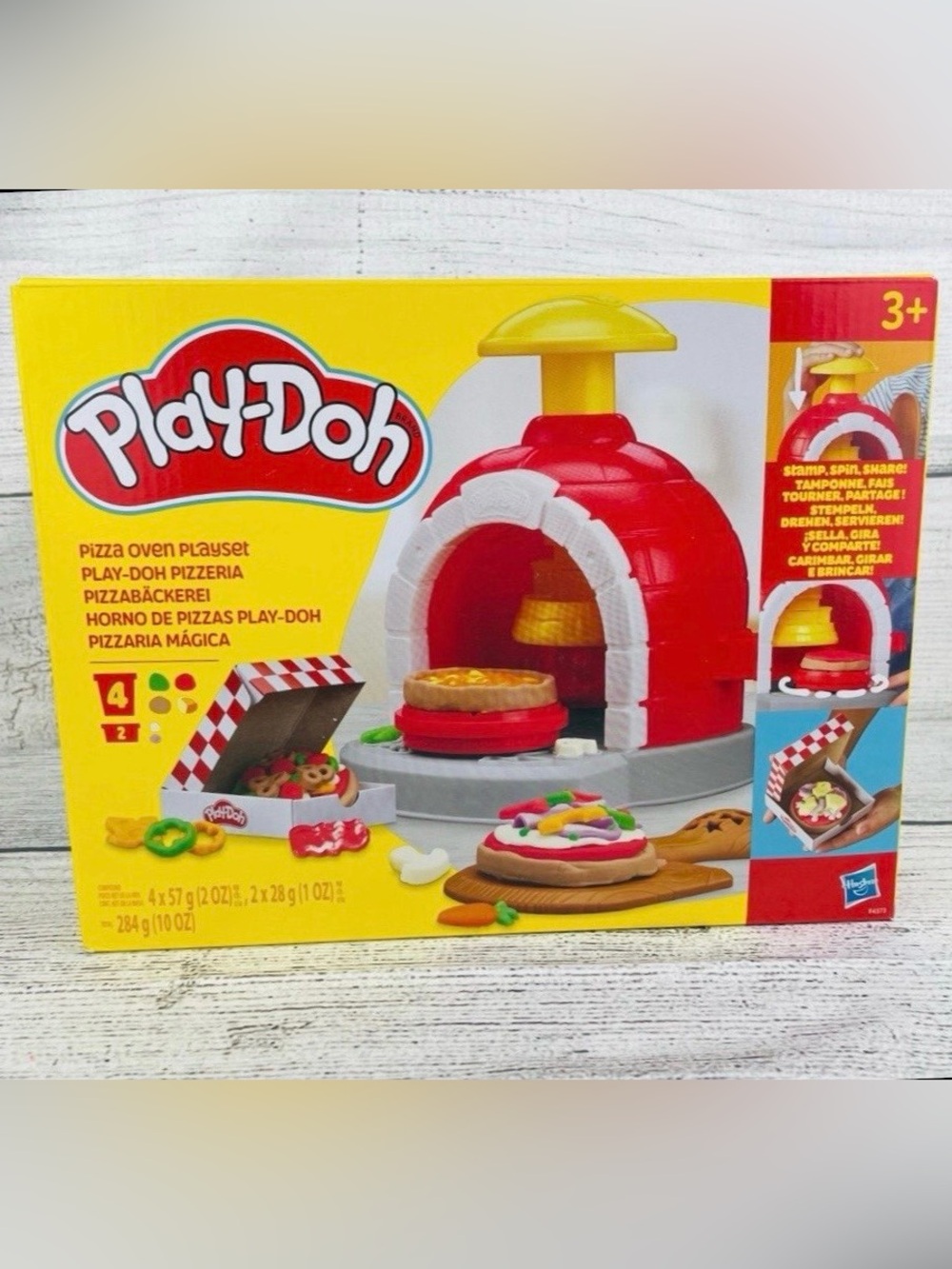 PlayDoh Kitchen Creations Pizza Oven Playset with 6 Cans & 8 Accessories NEW